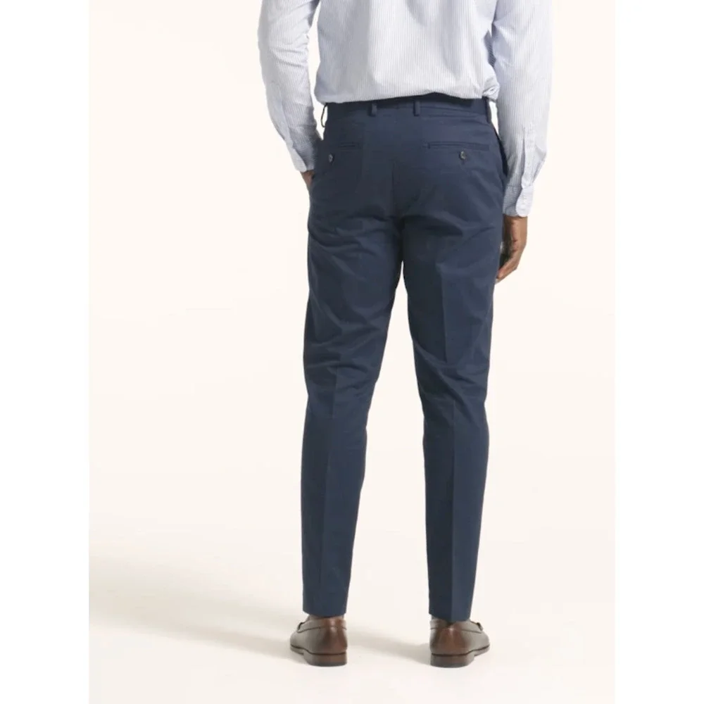J Crew Bowery Dress Pant Stretch Chino 34 x 32 Navy Blue NWT Men's BQ425 J.Crew